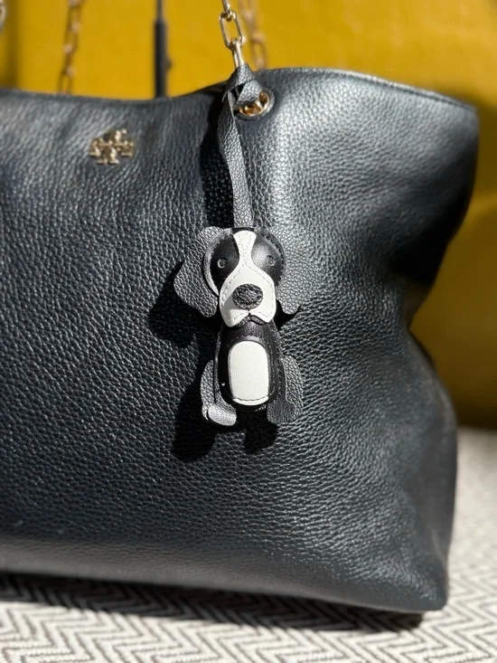 Puppy Dog Bag Charm PU Leather - Beagle- Boxer - Mix Breed - Choose One - Picture 2 of 3